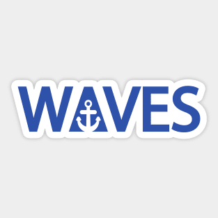 Waves artistic design Sticker
